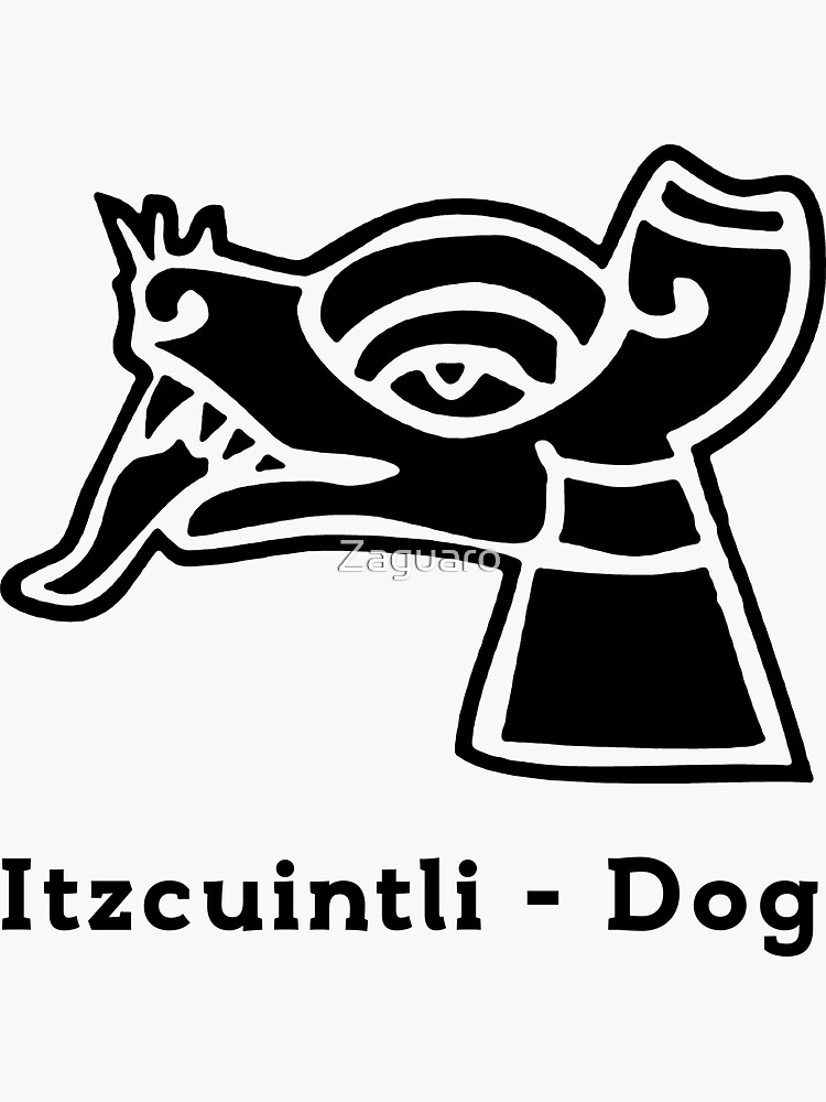 "ITZCUINTLI AZTEC DOG" Sticker by Zaguaro Redbubble