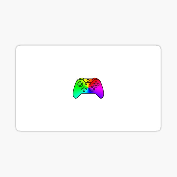 gaming controller rainbow Sticker