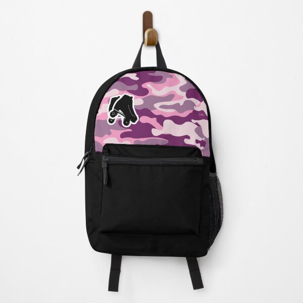 Item preview, CAMO Pink and Purple Black High Top Roller Skate Design designed and sold by Choopy Clothing.