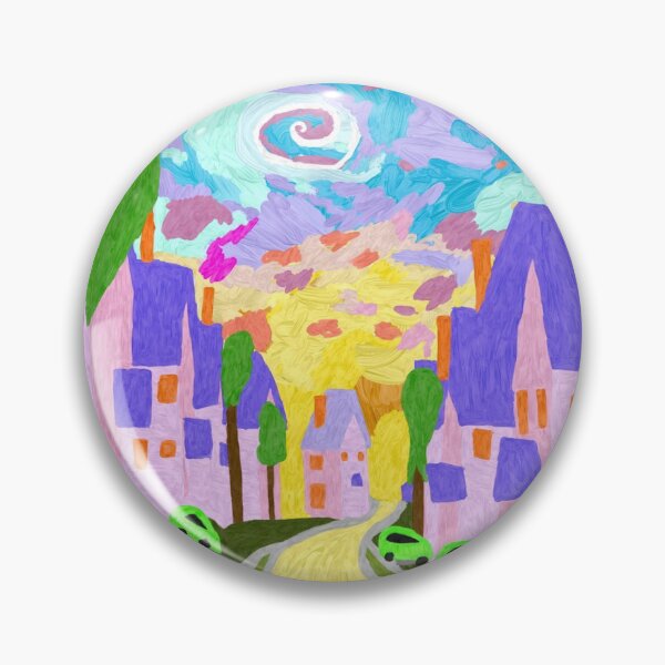Item preview, Colourful town designed and sold by ThatsPlenty.