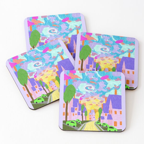 Item preview, Colourful town designed and sold by ThatsPlenty.