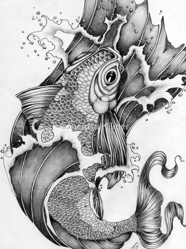 Koi in Graphite by ckdesigns