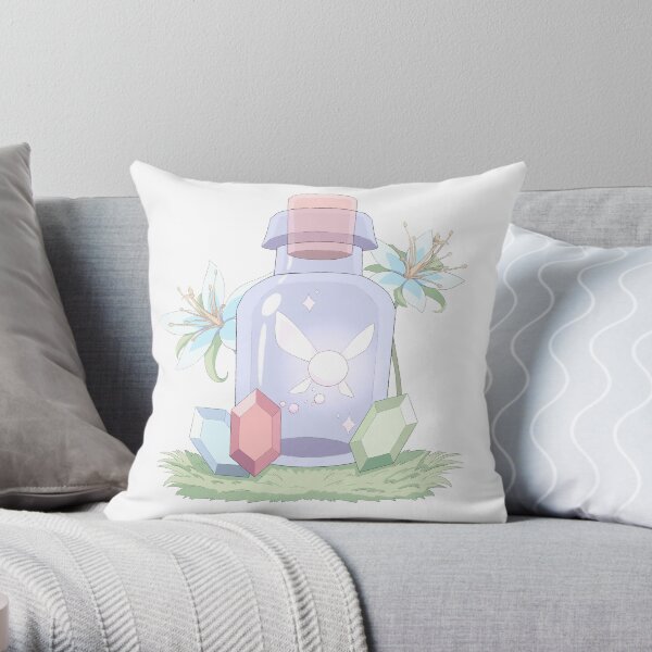 Fairy in a Bottle Throw Pillow