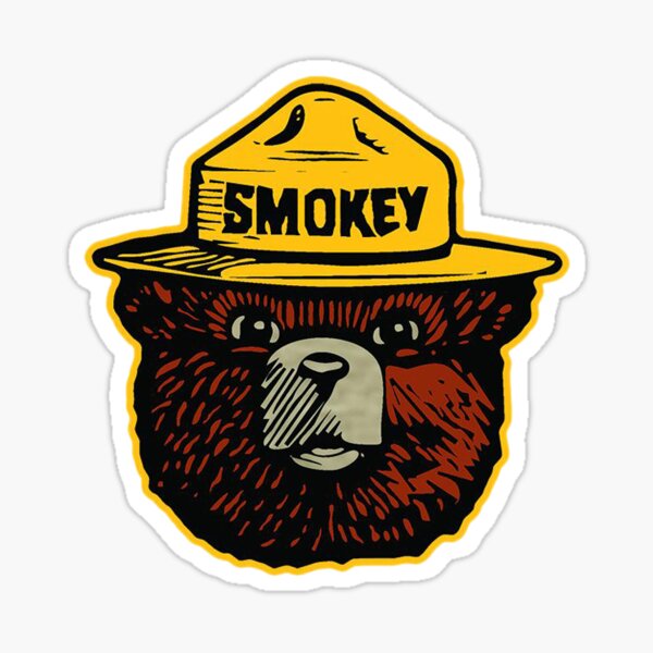 Smokey The Bear Sticker