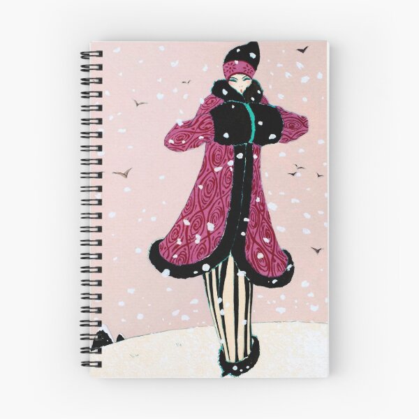Item preview, Winter Snow Art Deco Vintage Fashion illustration designed and sold by Glimmersmith.