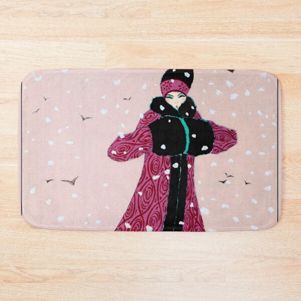 Item preview, Winter Snow Art Deco Vintage Fashion illustration designed and sold by Glimmersmith.