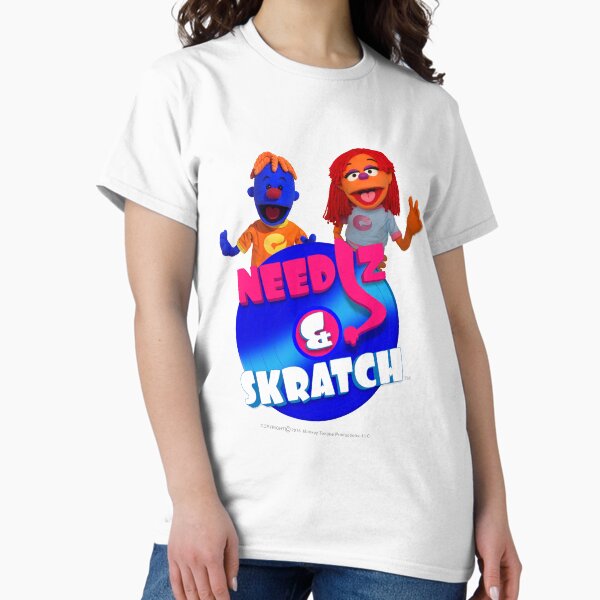 Needlz and Skratch puppet show for kids Classic T-Shirt