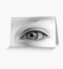 My daughters' left eye Greeting Card