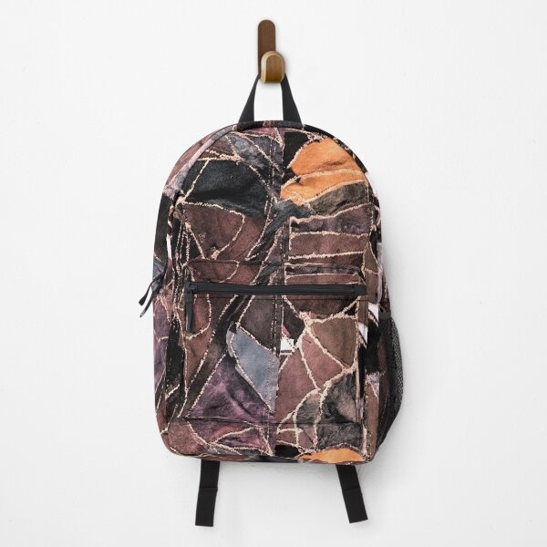 leather patches Backpack