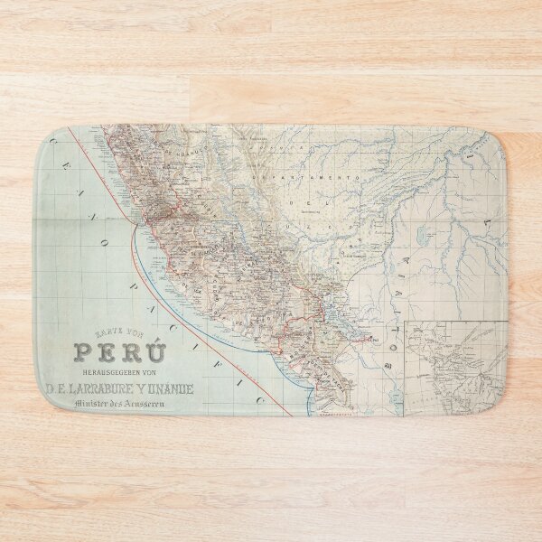 Item preview, Vintage Map of Peru (1903) designed and sold by BravuraMedia.
