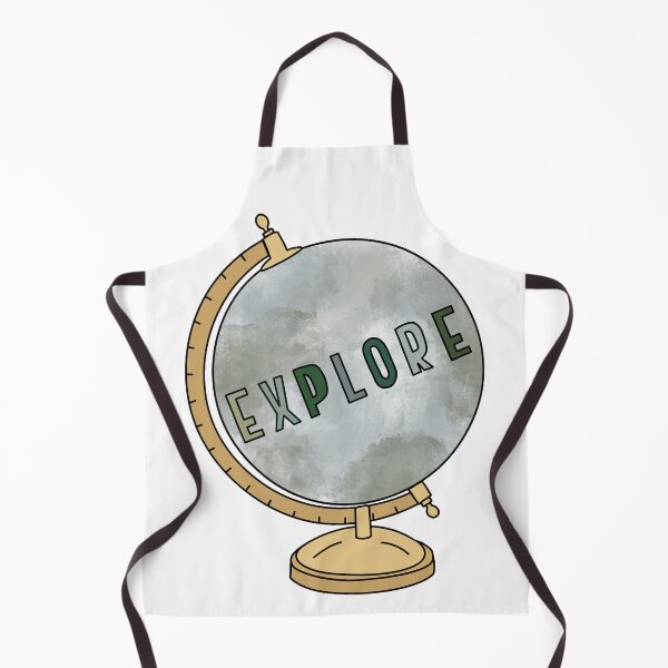 Item preview, Watercolor globe and explore quote designed and sold by Cafecreativity.