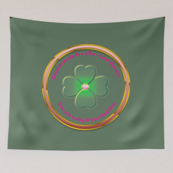 Item preview, Lucky Four Leaf Clover Friendship Logo designed and sold by Digitalcrone.