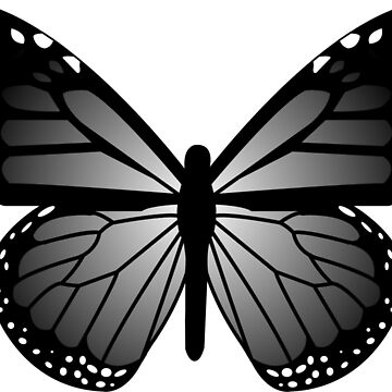 Black and White Butterfly Sticker for Sale by piperbrantley  Black and  white stickers, Black stickers, Butterfly black and white