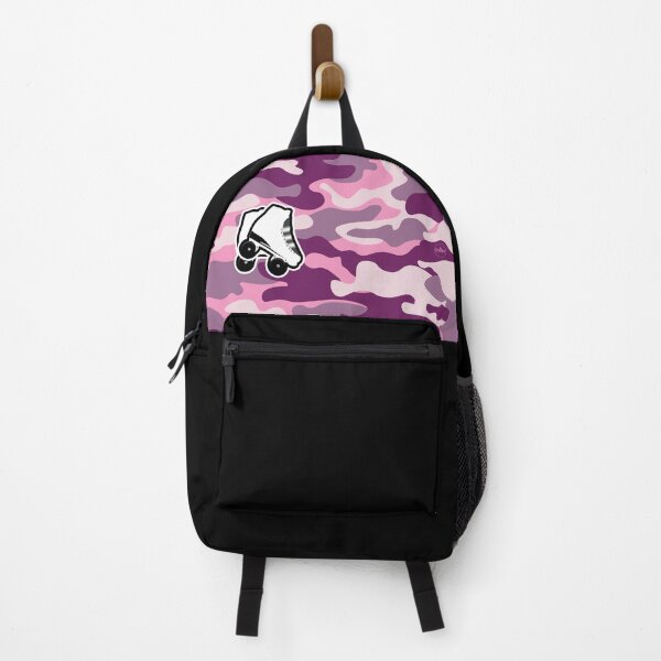 Item preview, CAMO Pink and Purple White High Top Roller Skate Design designed and sold by Choopy Clothing.