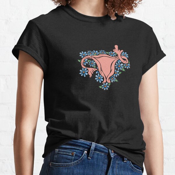 Middle Finger Uterus Pro-choice Feminist Classic T-Shirt