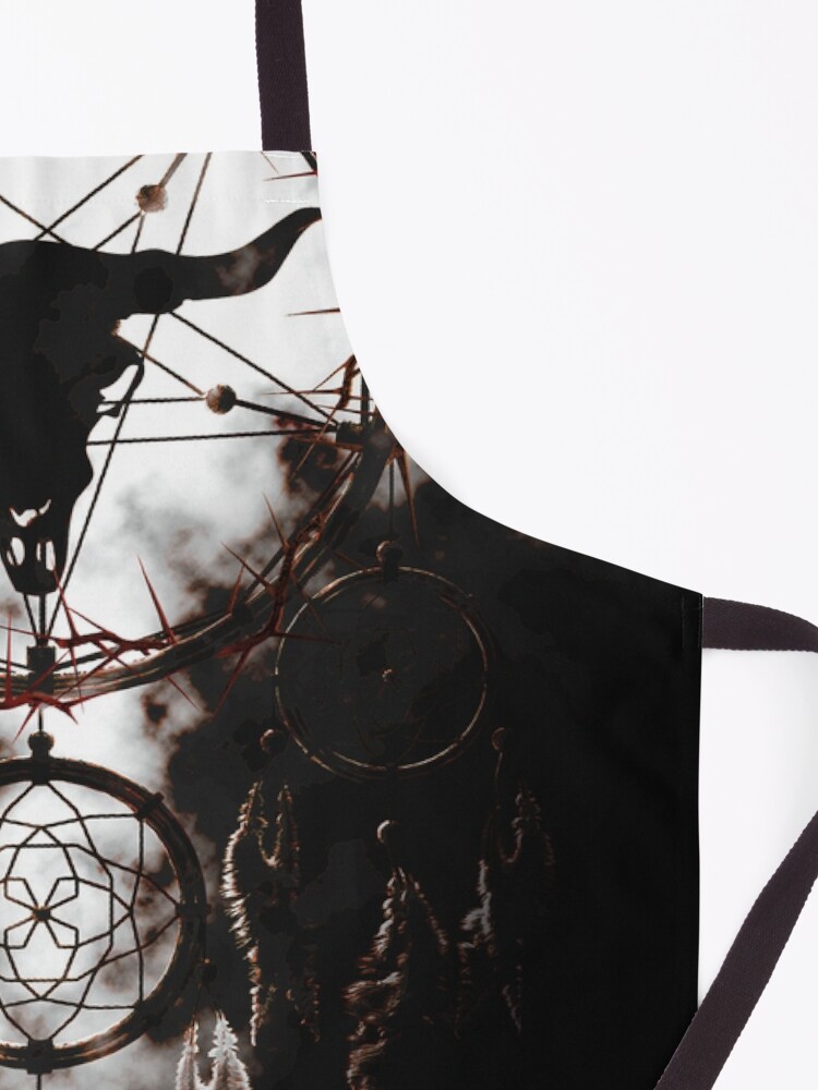 Alternate view of Summoning circle pentagram - Dreamcatcher Apron