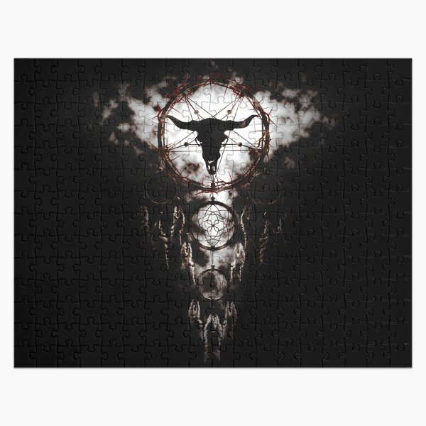 Summoning circle pentagram - Dreamcatcher Jigsaw Puzzle