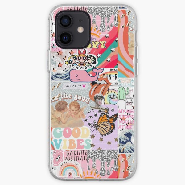 vsco aesthetic collage iPhone Soft Case
