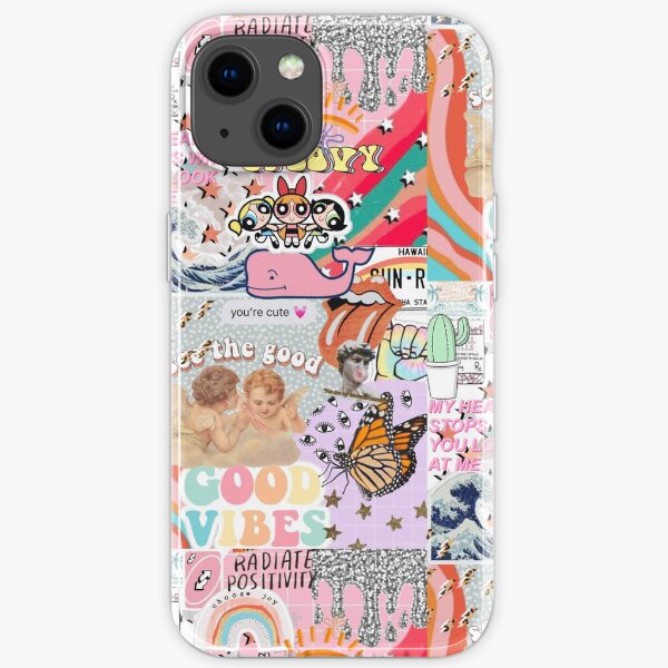 vsco aesthetic collage iPhone Soft Case
