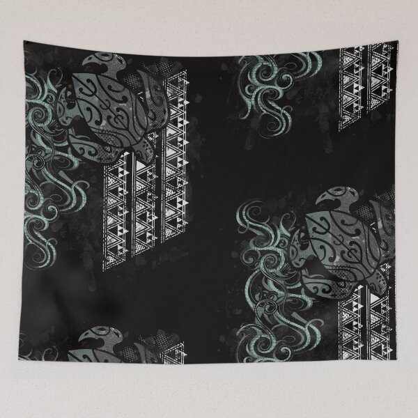 Item preview, Slate Polynesian Tribal Turtle Grunge designed and sold by sunnthreads.