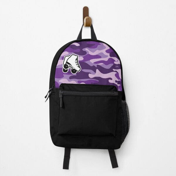 Item preview, CAMO Purple White High Top Roller Skate Design designed and sold by Choopy Clothing.