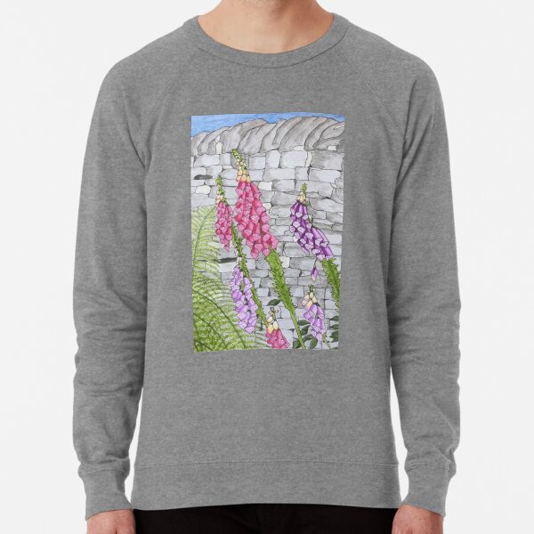Foxgloves and ferns Lightweight Sweatshirt