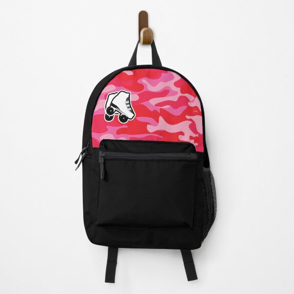 Item preview, CAMO Red and Pink White High Top Roller Skate Design designed and sold by Choopy Clothing.