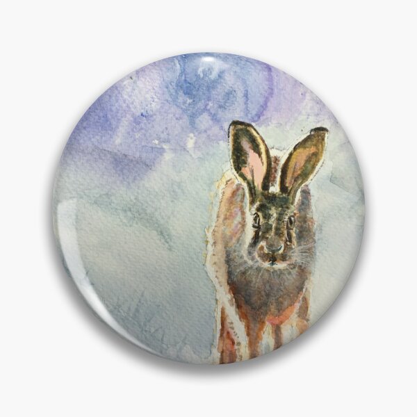 Item preview, After snowfall: Watercolour painting of a hare designed and sold by Double Dutch Designs.