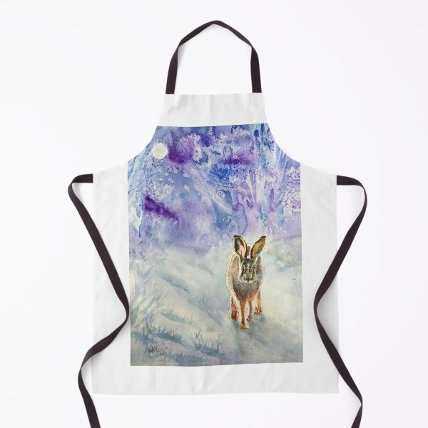 Item preview, After snowfall: Watercolour painting of a hare designed and sold by Double Dutch Designs.