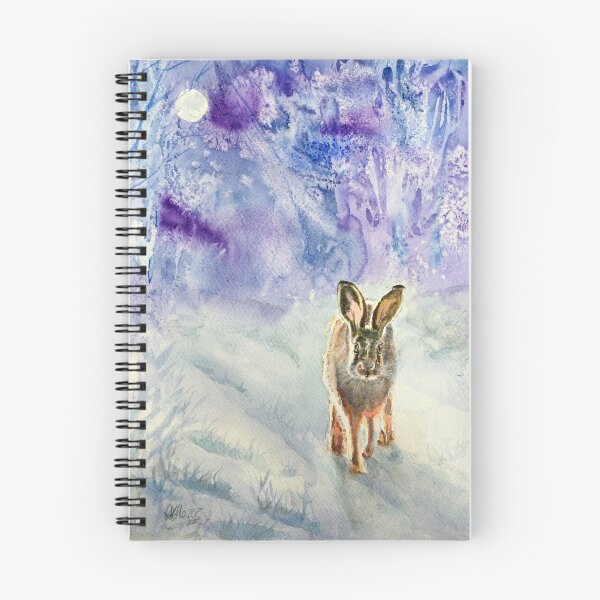 Item preview, After snowfall: Watercolour painting of a hare designed and sold by Double Dutch Designs.