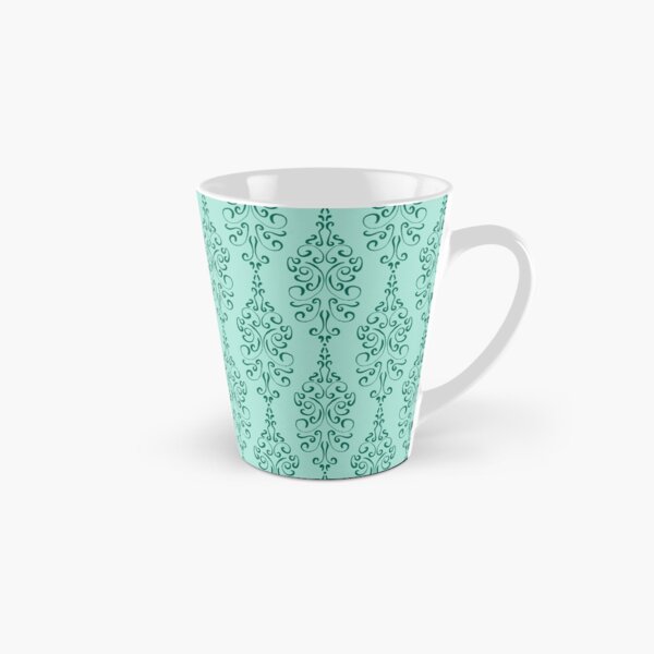 Curvy Damask - Aqua Tall Mug