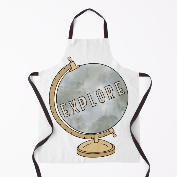 Item preview, Watercolor globe and explore quote in block letters designed and sold by Cafecreativity.