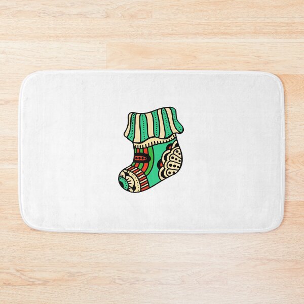Item preview, Christmas sock with beautiful multi-colored ornaments designed and sold by Radu Matei.