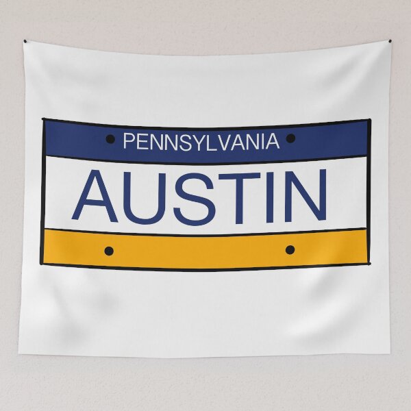 Artikelvorschau, Pennsylvania Kennzeichen Name Austin entworfen und verkauft von LinhlyHarwell13.