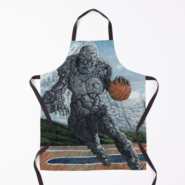 Item preview, Stone Golem Playing Basketball Fantasy Artwork designed and sold by HelmsArt.