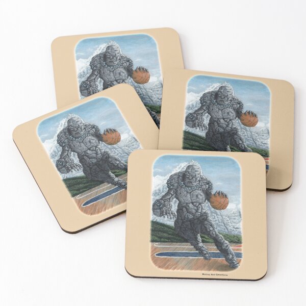 Item preview, Rock Golem Playing Basketball Fantasy Art designed and sold by HelmsArt.