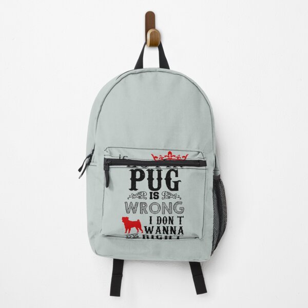 Item preview, If loving pug was wrong I don't wanna be right - Funny Pug lover Gift designed and sold by Teenation9.