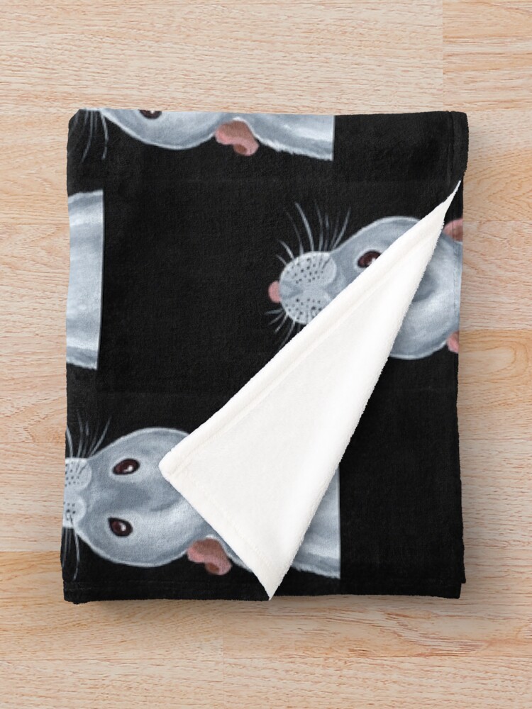 "Albino Rat Looking Up" Throw Blanket for Sale by WolfySilver Redbubble