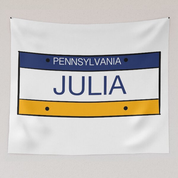 Item preview, Pennsylvania License Plate Name Julia designed and sold by LinhlyHarwell13.