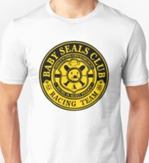Baby Seals Club Racing Black T-shirt Unisex T-Shirt