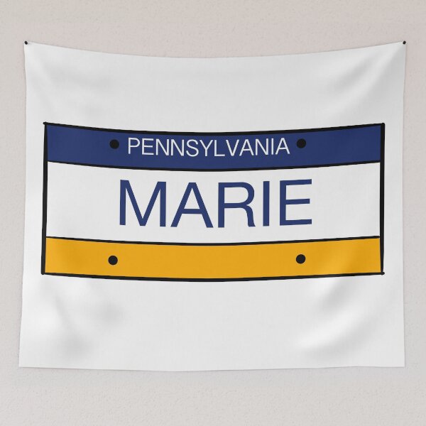 Artikelvorschau, Pennsylvania Kennzeichen Name Marie entworfen und verkauft von LinhlyHarwell13.