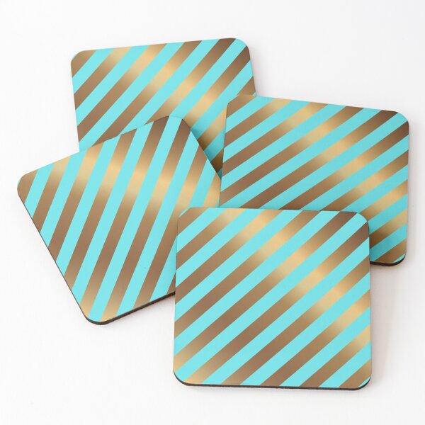 Item preview, Baby Blue And Gold Stripes, Gold Bars and Gold Lines, Light Blue and Gold Bling, Golden and Foiled designed and sold by Londonluxie.