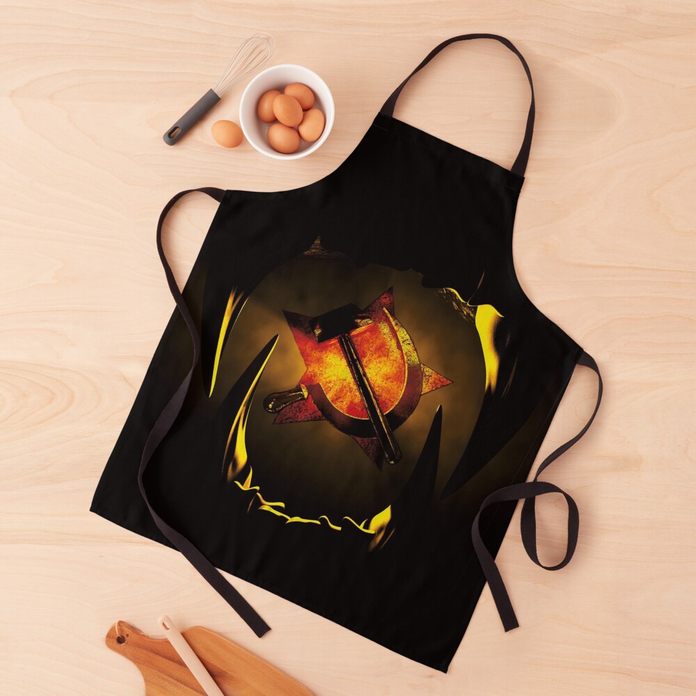 hammer and sickle Apron