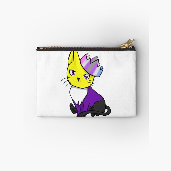 Item preview, Non-Binary Intergender Pride Cat designed and sold by LunarDoodles.