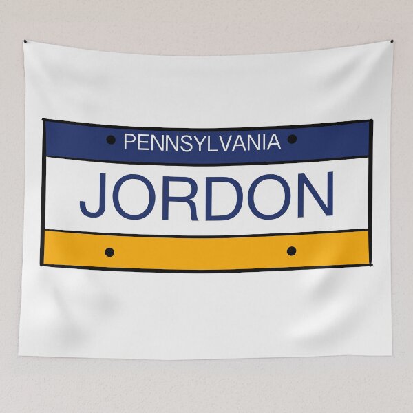 Item preview, Pennsylvania License Plate Name Jordon designed and sold by LinhlyHarwell13.