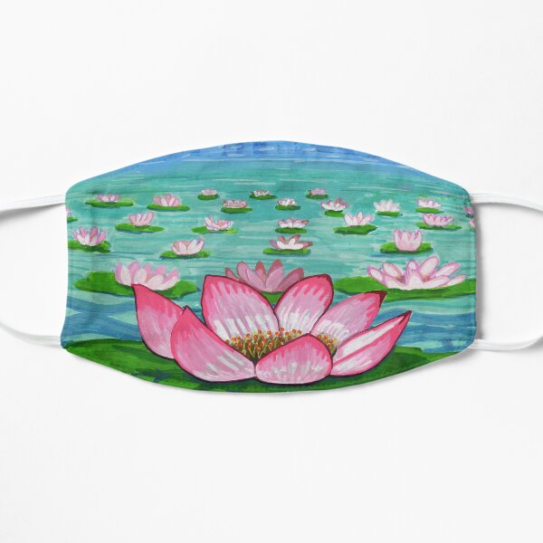 Koi and Lotus Flat Mask
