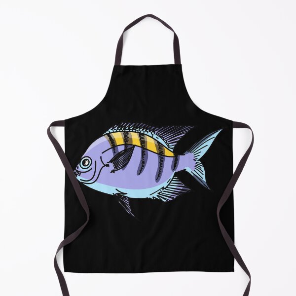Artikelvorschau, Sergeant Major Píntano Fisch tropischen Atlantik Meer Leben exotische Fische Geschenk entworfen und verkauft von MerchStudy.