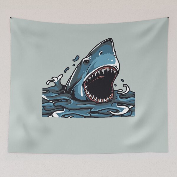 Item preview, Angry Shark - cool shark lover Gift designed and sold by Teenation9.