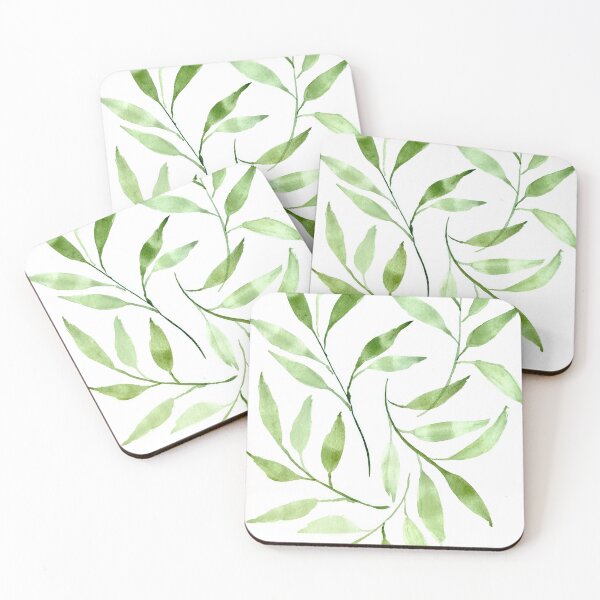 Item preview, Watercolor Green Leaf Leaves Sticker designed and sold by Madeline Hollar.