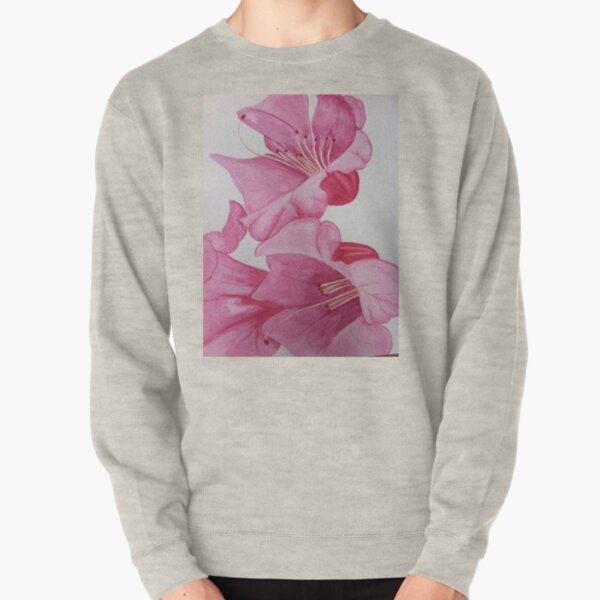 Pink Lilies Pullover Sweatshirt